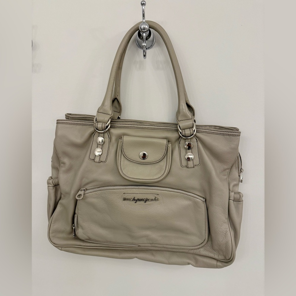 Marc by Marc Jacobs grey leather tote
